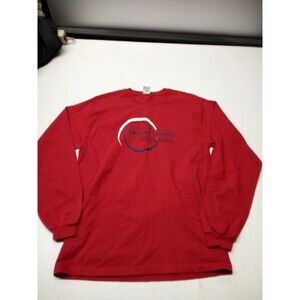 VTG Single Stitch T Shirt Size Large Red Long Sleeve Mount Union Raiders USA